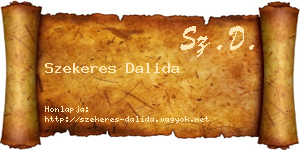 Szekeres Dalida névjegykártya