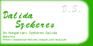 dalida szekeres business card